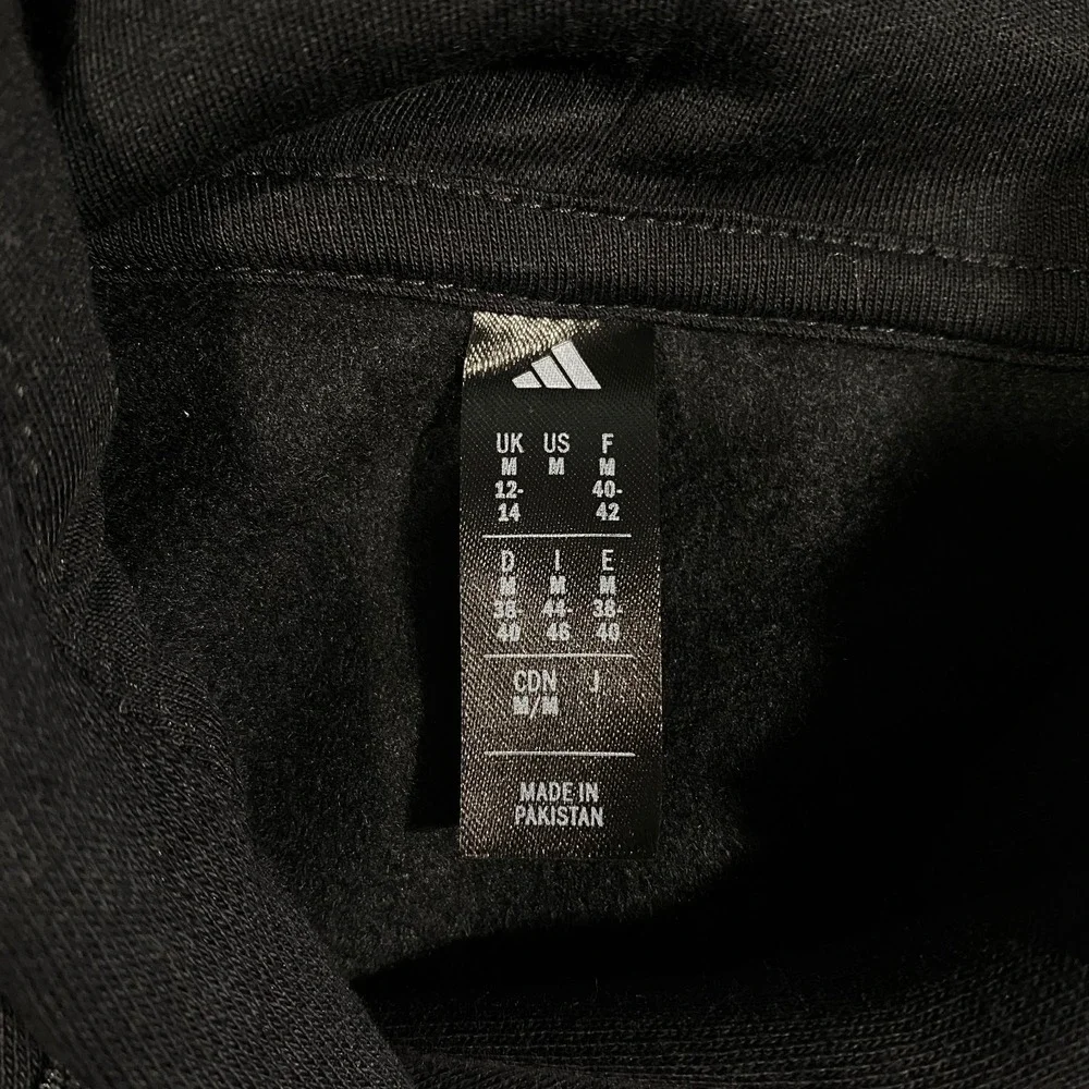 Adidas Trefoil Floral Logo Hoodie Womens M Black Pink  Flowers Pullover Fleece